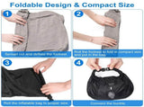 3 Pack Travel Essentials Travel Pillow, Inflatable Foot Rest & Sleep Mask with Storage Bag, V1337-YE-N45Z-RGBR