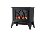 Devanti 2000W Electric Fireplace Heater Stove Freestanding 3D Flame Effect Indoor Space Heaters EFL-D-19C-2000-BK