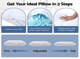 Giselle Bedding Shredded Memory Foam Pillow Adjustable Loft PILLOW-MEFO-SHEDX2