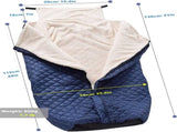 Wheelchair Blanket Footmuff Wind and Waterproof Unisex Cashmere Lined Wheelchair Footmuff V1188-NK-BOL-545