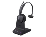 Yealink WH64 Mono Teams DECT Wireless Headset, DECT & Bluetooth Wireless Technology, 3-Mic Noise V1202-V2-IPY-WH64-M-MS