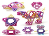 Magnetic Blocks 58PCS Upgrade Magnetic Building Blocks for Kids Magnetic Tiles 3D Magnetic Toys V1192-AZ-W-17272