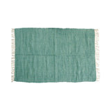 Large Chindi Cotton Handmade Floor Mat with Tassels 90 x 150 cm Teal V442-BZO-FLOORR-LARGECHINDI-TEAL-RE