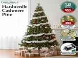 Christabelle 1.8m Christmas Tree Cashmere Pine 6ft Pre-Lit with LED Lights CMT-LED-NPB-6FT