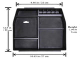Center Console Organizer Black Plastic Storage Tray For F150 Truck Easy Installation And Enhancing V1369-AZ3-W-14104