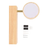 LED Wall Mounted Light Rotation Warm Light Hardwired Wall Sconces Lamp for Bedroom Original Wood V1294-YM0901-3119250032711