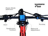 2023 Valk MX7 Electric Bike Medium frame Mountain ebike, Black and Red V219-BIKEMBVAM73A