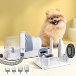 i.Pet Pet Grooming Kit Vacuum Dog Cat Hair Dryer Remover Clipper Brushes Cleaning PET-DRYER-7IN1-WH