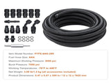 6AN Fuel Line Kit, 7.62 m Fuel Hose Kit, Nylon Stainless Steel Braided PTFE Fuel Line Kit, V952-QCYYRYRG15G26J9HMV0