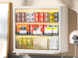 Wall Mounted Coffee Capsule Holder Clear Acrylic Compact Tea Bag Storage Rack for Office L Two Layer V1294-YM0710-3117230304312