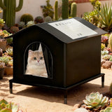 1 Pack Waterproof Insulated Outdoor Cat House for Homeless Cats and Small Animals, 42 x 42 x 42cm, V1188-MS-325-0049
