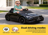 Ride On Car Licensed Mercedes Benz AMGC63 Kids Electric Car 12V Music Black RCAR-LS-AMGC63-BK