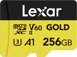 Lexar Professional Gold MicroSDXC Card UHS-II C10 U3 V60 A1 Full HD 4K UHD Reading Speed Up to V1202-843367132409