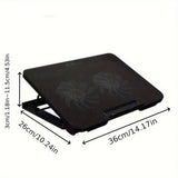 **Fully Compatible Laptop StandDual-Fan Cooling Ergonomic Angle Adjustment, All-in-One Portable V1106-DNSRQ001