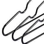 100x Metal Clothes Hangers Non Anti Slip Rubber Coated Wire Suit Coat Hanger V63-930061