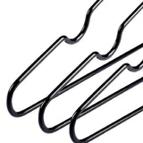 100x Metal Clothes Hangers Non Anti Slip Rubber Coated Wire Suit Coat Hanger V63-930061