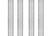E Track Tie-Down Rail Kit, 24PCS 1524 mm E-Tracks Set Includes 8 Steel Rails & 8 O-Rings & 8 V952-YSDXE5FT32PCSRMMSV0