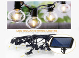 10 LED Solar String Lights Warm White Weatherproof Hanging Bulbs Garden Patio Light Backyard V1294-YM0901-H39492-10
