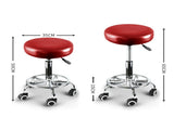 Levede 2x Salon Stool Swivel Barber Stools T4498-BGX2
