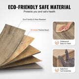 VEVOR Cat Litter Box Enclosure Wooden Litter Box Furniture Hidden 2 Rooms Greige V952-JSDMMSPWQ472MXLF5V0