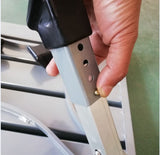 Heavy Duty Aluminum Folding Step Stool - Portable RV Platform and Work Bench with Non-Slip Surface V888-ELOSUNG18492