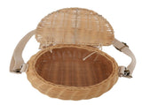Kids Bike Basket Simple Lid Design Adjustable Strap Light Sturdy Kids Rattan Basket for Cycling V1294-YM0710-3115230117211