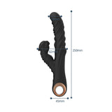 Dual Stimulation Vibrator - Textured Personal Massager with Flexible Dual-Arm Design, IPX7 V888-ELOSUNG57174