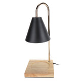 Candle Warmer Lamp Dimmable Decorative Electric Candle Warmer Lamp with Oak Base for Bedroom Living V1294-YM0901-3119240050214