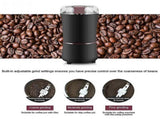 400W Electric Coffee Grinder - Stainless Steel Bean & Spice Mill V1263-JX-4421