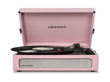 Crosley Voyager Bluetooth Portable Turntable - Amethyst Gadhouse Vinyl Rack Bundle - Black V398-CR8017BVR-AM4