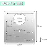 8 pcs Stainless Steel Cabinet Hinge Repair Plate With 48 Screws V1188-MS-227-2520