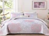 Mosaic Quilted coverlet and pillowcovers set Unique Patchwork Design - Queen size V745-MAC080699Q13U