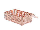 Tissue Box Holder Multifunctional Fashionable Design Exquisite Sturdy Durable Tissue HolderRose Gold V1294-YM0715-3117210237012