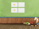 4-Pack White Felt Bulletin Board Tiles for Wall, Photo Pin Board, Memo Display and Office V1366-AZ2-W-16094