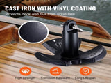 River, 12 LBS Boat Cast Iron Black Vinyl-Coated with Shackle, Marine Grade Mushroom V952-HMDPZT12B000EDC67V0