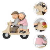 Romantic Resin Elderly Couple Figurines, No Fade, Odor- Decor V1370-AZ4-15182