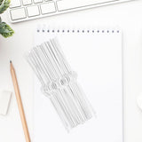 100pcs White Iron Calendar Hangers for School and Office Use, Easy Page Flipping, and Convenient V1366-AZ2-W-18687