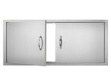 BBQ Access Door, 915x533 mm Double Outdoor Kitchen Door, Stainless Steel Flush Mount Door, Wall V952-SMMBSCJMYS36GACHDV0