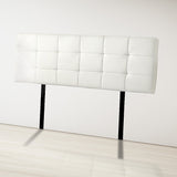 PU Leather Queen Bed Deluxe Headboard Bedhead - White V63-768265