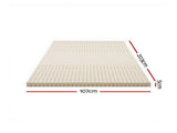 Giselle Bedding Latex Mattress Topper, 5cm Thick Cooling Bed Pad for Side Sleepers Pain Relief, 7 TOPPER-LT-KS-5