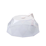 Geometric Microwave Splatter Cover Food Plate Lid with Steam Vents Handle Dustproof for Tray Pan V1294-YM0716-3117220110612