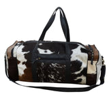 COWHIDE PATCH OVERNIGHT BAG V742-M18427
