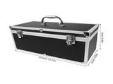 Black Aluminum Alloy Hard Shell Tool Case with Carry Handle for Electronic Technicians and V1370-AZ4-10916