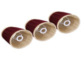 3pcs E14 Fabric Lamp Shade Wine Red Modern Clip On Lampshade for Home Wall Candle Table Lamps V1294-YM0523-3119210264911