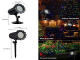 Outdoor Garden Christmas Light Projector 3 Light Colors Red Green Blue Remote Control Waterproof V1294-YM0901-L6719