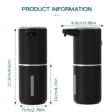 A 400mL bathroom liquid hand sanitizer sensor rechargeable wall-mounted automatic soap V1102-HEXS-004