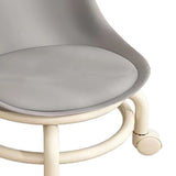 Kids Low Rolling Stool with Backrest Low Height Roller Stool with Universal Wheels Low Roller Seat V1294-YM0901-3116230019611