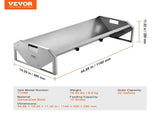Livestock Feeding Trough, 22 Gallon Capacity, 45" Hay Feeder, Heavy Duty Steel Livestock Trough, V952-SCWSQCSWSQ45LEOTGV0