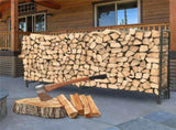 233cm Extra Long Heavy Duty Firewood Log Rack Metal Storage Holder Garden Indoor V767-JJ-XZ112-V1