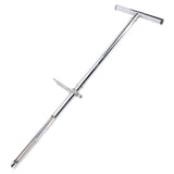 Soil Sampler with Foot Pedal T Shape Handle Stainless Steel Soil Probe Test Kit for Garden Lawn Farm V1294-YM0901-3111250006811